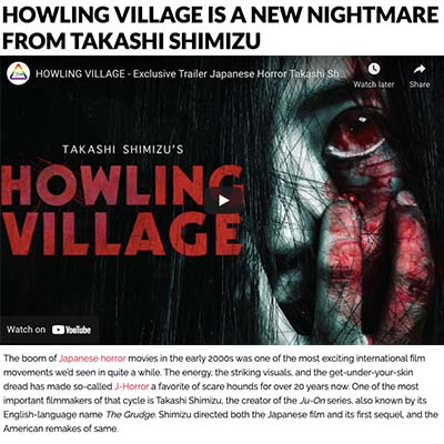 HOWLING VILLAGE IS A NEW NIGHTMARE FROM TAKASHI SHIMIZU